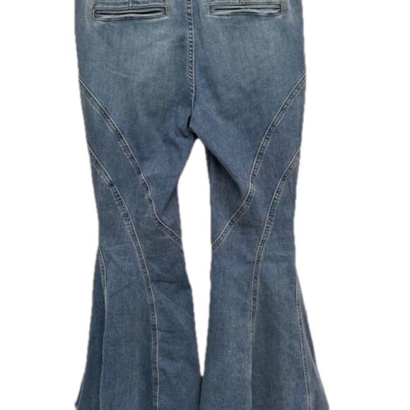 Free People Twirl-on Mid Rise Flare Jeans NWT - Picture 7 of 11